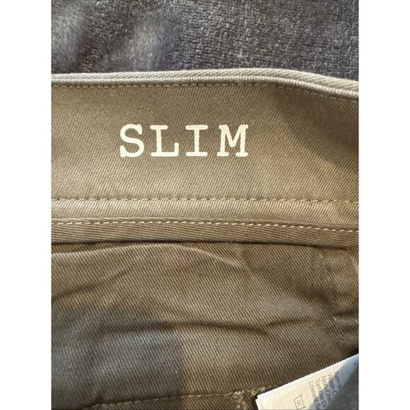 Madewell Pants Mens 33 X 32 Green Chino Khaki Athletic Slim Casual Coolmax Mens - Picture 10 of 16